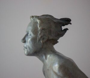 Andre Desjardins bronze sculpture